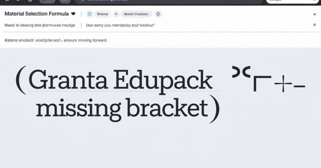 granta-edupack-missing-brascket